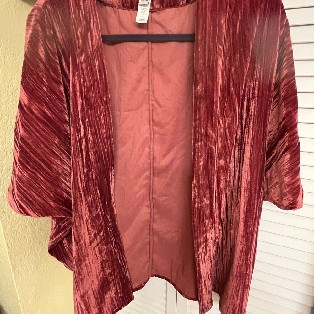New Day Amazing Overside Dressy Pink Jacket Women’s Size OSFM - Picture 2 of 12